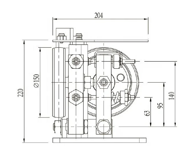 HZ150 Makaralı Kabin Pateni 7 m/s