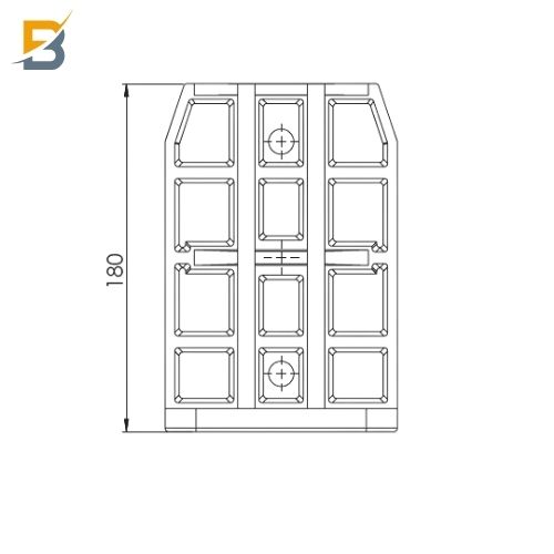 PATEN BLOĞU 140 MM ALÜMİNYUM