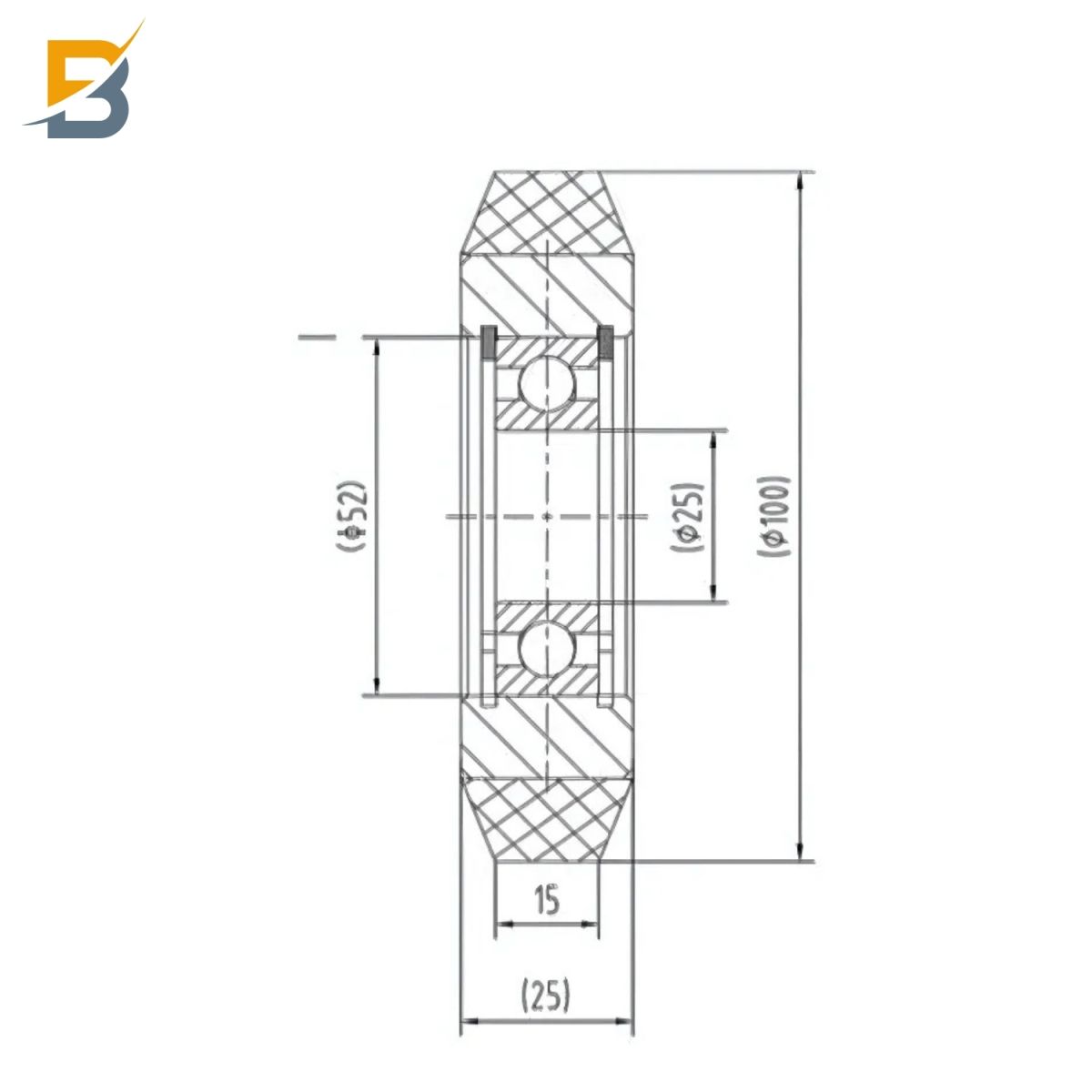 Roller Makarası D=100 mm