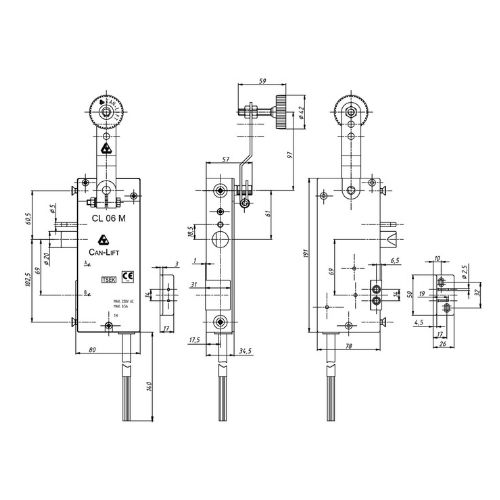 CL-06 M ÇİFT EMN.ÇİFT DİLLİ ASAN.KAT KAPI KİLİDİ