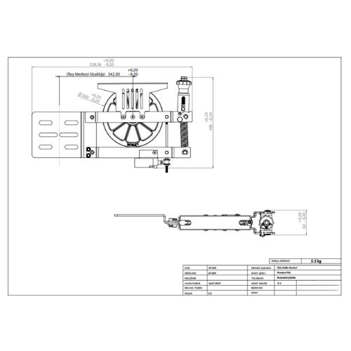 HIZ REGÜLATÖRÜ YAYLI HALAT GER.MEK.200MM LF-06-Y